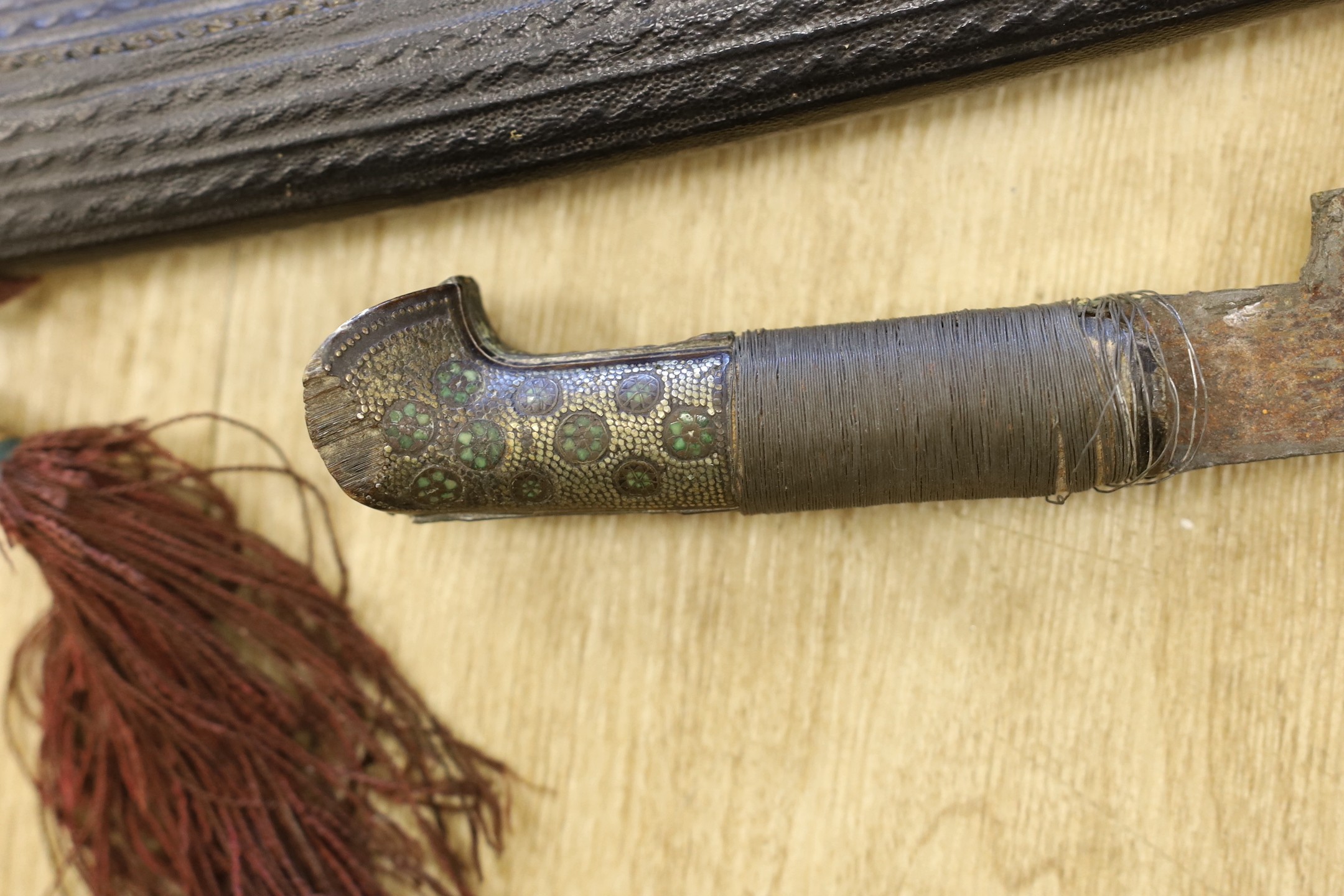 A 19th century Ottoman Short sword (yatagan) - 86cm long